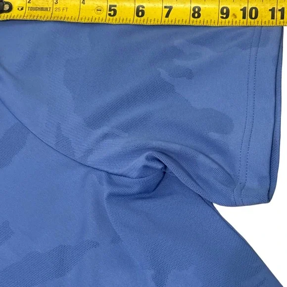 RLX Ralph Lauren Mens XXL Blue Tonal Camo Performance Golf Polo Shirt Wicking - Picture 5 of 7